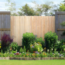 Dabīgais bambusa līstu siets, videi draudzīgs privātuma žogs 91 x 598 cm, dekoratīvs bambusa panelis dārzam, pagalmam, balkonam, terasei, pie baseina