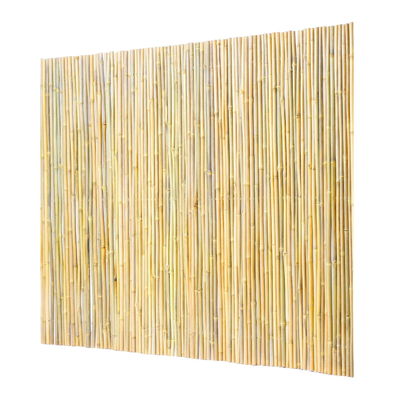 Dabīgais ruļļļveida bambusa žogs, videi draudzīgs bambusa privātuma žogs 183 x 244 x 1,9 cm, dekoratīvs bambusa norobežojums dārzam, pagalmam, balkonam, terasei, pie baseina