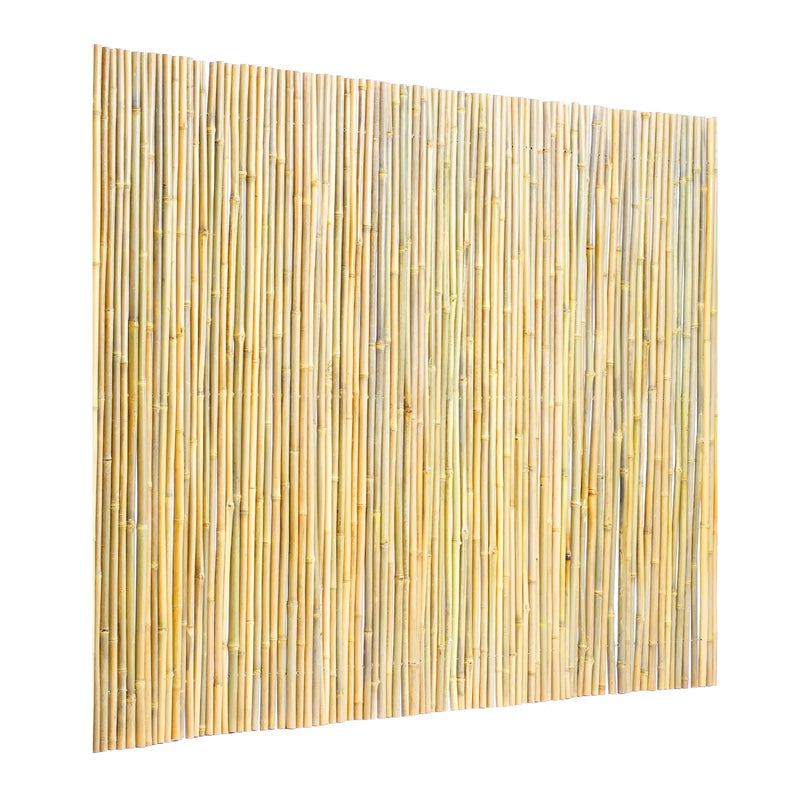Dabīgais ruļļļveida bambusa žogs, videi draudzīgs bambusa privātuma žogs 183 x 244 x 1,9 cm, dekoratīvs bambusa norobežojums dārzam, pagalmam, balkonam, terasei, pie baseina