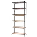 VEVOR 6 līmeņu iekštelpu augu plaukts ar riteņiem un 4/9/14 h taimeri, 180 cm metāla statīvs ar 150 W trīskrāsu pilna spektra audzēšanas gaismām, piemērots dīgstu audzēšanai