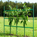 VEVOR dārza balsti augiem, 50 gab., 1170 mm, ar plastmasu pārklāti metāla tomātu balsti ar smailu galu un neslīdošiem izciļņiem kāpelējošu augu un dārzeņu atbalstam āra apstākļos