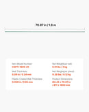 VEVOR dārza balsta mieti augiem, 25 gab., 1800 mm, plastmasas pārklājuma metāla tomātu mieti ar smailu galu un neslīdošiem izciļņiem kāpelējošu augu un dārzeņu balstīšanai ārā