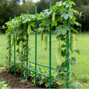 VEVOR dārza balsta mieti augiem, 15 gab., 1705 mm, plastmasas pārklājuma metāla tomātu mieti ar smailu galu un neslīdošiem izciļņiem kāpelējošu augu un dārzeņu balstīšanai ārā