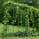 VEVOR dārza balsta mieti augiem, 25 gab., 2100 mm, plastmasas pārklājuma metāla tomātu mieti ar smailu galu un neslīdošiem izciļņiem kāpelējošu augu un dārzeņu balstīšanai ārā