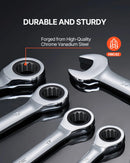 Kombinēto atslēgu komplekts, 16 gab., metrisks, 8 mm līdz 24 mm ar organizatoru statīvu