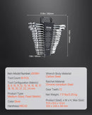 Kombinēto atslēgu komplekts, 16 gab., metrisks, 8 mm līdz 24 mm ar organizatoru statīvu