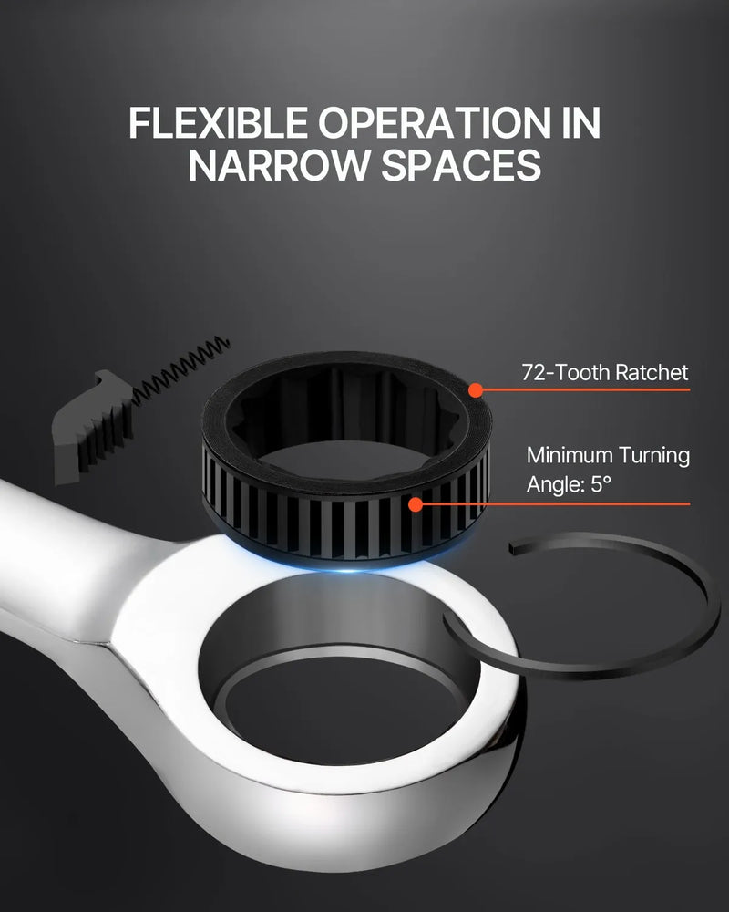 30 gab. atslēgu komplekts (metriskās 8–24 mm) ar organizatoru