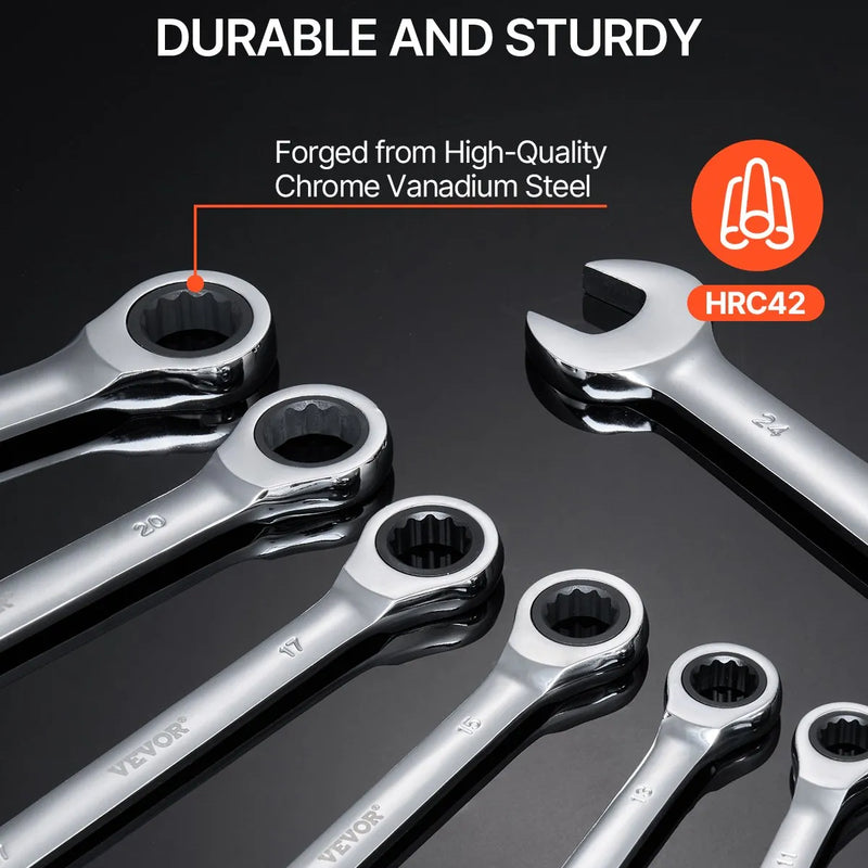 30 gab. atslēgu komplekts (metriskās 8-24 mm) ar organizatoru