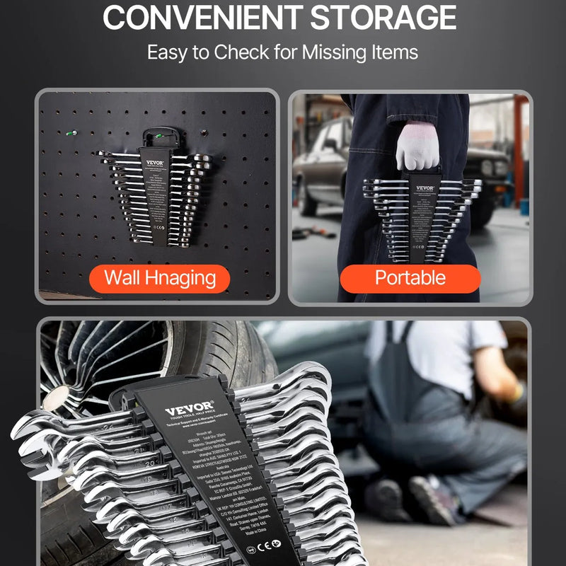 30 gab. atslēgu komplekts (metriskās 8-24 mm) ar organizatoru