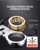 Lokanās galvas ročmehānisma atslēgu komplekts, 8 gab., metrisks, 8 mm-17 mm ar sarullējamu maciņu