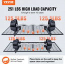 Uzglabāšanas plaukti 2 gab. 22 x 61 cm pie sienas stiprināmi 114 kg, metāla