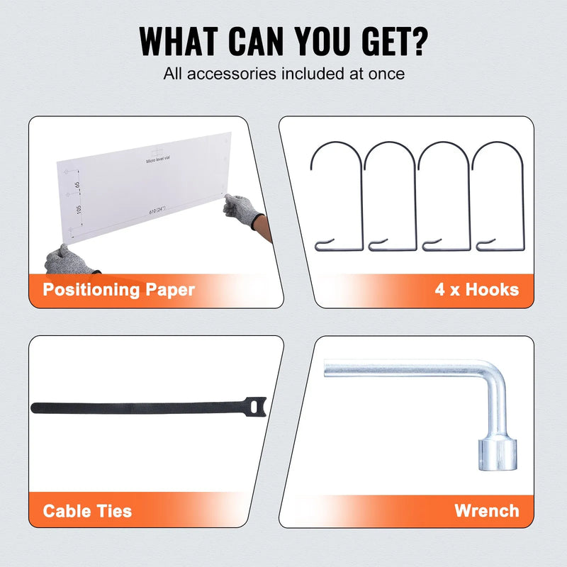 Uzglabāšanas plaukti 2 gab. 22 x 61 cm pie sienas stiprināmi 114 kg, metāla