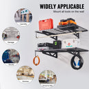 Uzglabāšanas plaukti 2 gab. 22 x 61 cm pie sienas stiprināmi 114 kg, metāla