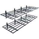 Uzglabāšanas plaukti 2 gab. 183 × 61 cm pie sienas stiprināmi smagās slodzes garāžas plaukti 726 kg