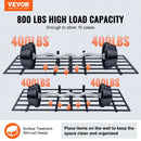 Uzglabāšanas plaukti 2 gab. 183 × 61 cm pie sienas stiprināmi smagās slodzes garāžas plaukti 726 kg