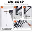 Uzglabāšanas plaukti 2 gab. 183 × 61 cm pie sienas stiprināmi smagās slodzes garāžas plaukti 726 kg