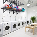 Uzglabāšanas plaukti 2 gab. 183 × 61 cm pie sienas stiprināmi smagās slodzes garāžas plaukti 726 kg