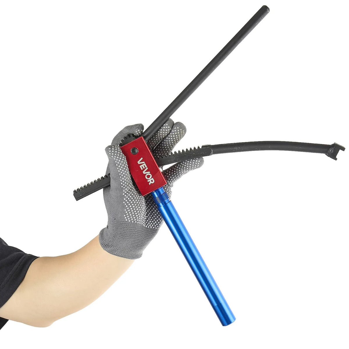 VEVOR motocikla riepu maiņas komplekts bezceļa motocikliem, piemērots 406–533 mm riteņiem, 15–25 mm ass adapteri, kompakts riepu maiņas statīvs ar 2 montāžas stieņiem un aizsarguzmavu - ZEMLETES.LV