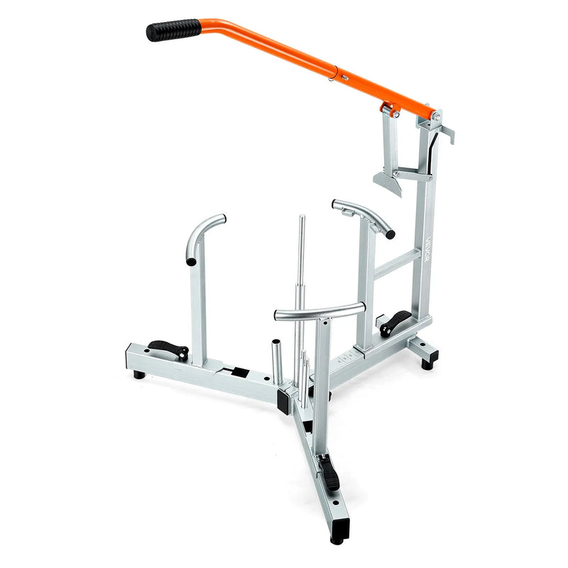 VEVOR motocikla un dual-sport riepu montāžas iekārta 406–533 mm riteņiem, 15/17/20/25 mm asīm, smagās klases riepu maiņas komplekts ar bortu atdalītāju, montāžas svirām, aizsarguzmavām un uzglabāšanas somu