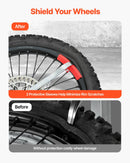 VEVOR motocikla un dual-sport riepu montāžas iekārta 406–533 mm riteņiem, 15/17/20/25 mm asīm, smagās klases riepu maiņas komplekts ar bortu atdalītāju, montāžas svirām, aizsarguzmavām un uzglabāšanas somu