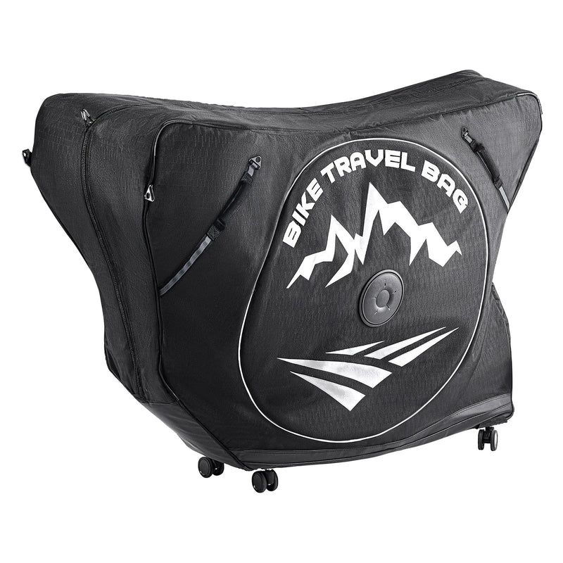 VEVOR triatlona velosipēda transportēšanas soma ar TSA slēdzeni un dubulto rāvējslēdzēju, piemērota velosipēdiem ar maksimālo riteņu bāzi 106 cm, ceļošanai ar lidmašīnu, vilcienu un sabiedrisko transportu, āra lietošanai - ZEMLETES.LV
