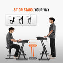 VEVOR digitālo klavieru statīva un soliņa komplekts, Z veida konstrukcija, 113 kg celtspēja, regulējams platums, augstums un riteņi, piemērots 54–88 taustiņu elektriskajām klavierēm