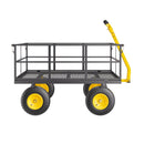 VEVOR Tērauda dārza ratiņi, 635 kg kravnesība, smagsvara konstrukcija, 33 cm riepas