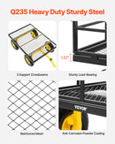 VEVOR Tērauda dārza ratiņi, 635 kg kravnesība, smagsvara konstrukcija, 33 cm riepas