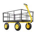 VEVOR Tērauda dārza ratiņi, 635 kg kravnesība, smagsvara konstrukcija, 33 cm riepas