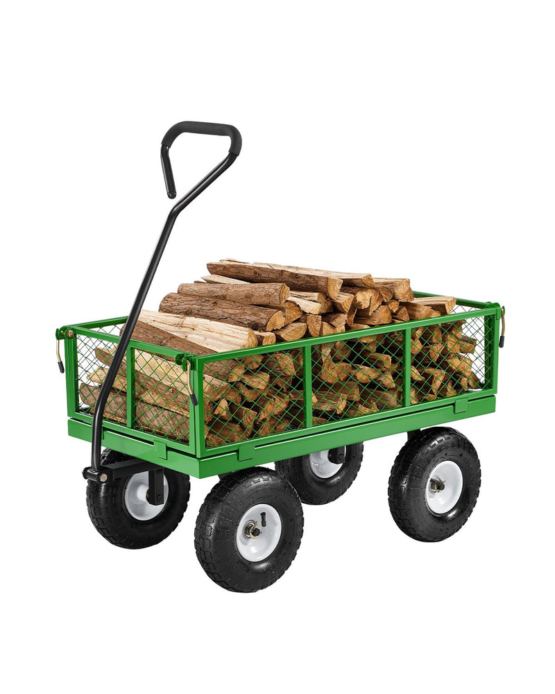 VEVOR Tērauda dārza ratiņi, 308 kg kravnesība, smagsvara modelis, 25 cm riepas