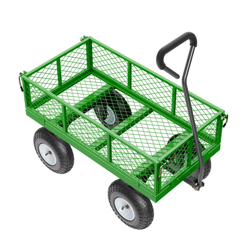 VEVOR Tērauda dārza ratiņi, 308 kg kravnesība, smagsvara modelis, 25 cm riepas