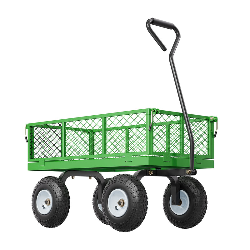 VEVOR Tērauda dārza ratiņi, 308 kg kravnesība, smagsvara modelis, 25 cm riepas