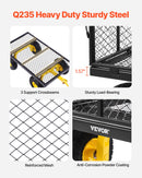 VEVOR Tērauda dārza ratiņi, 408 kg kravnesība, 25 cm riteņi, smagsvara konstrukcija