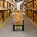 VEVOR Tērauda dārza ratiņi, 408 kg kravnesība, 25 cm riteņi, smagsvara konstrukcija