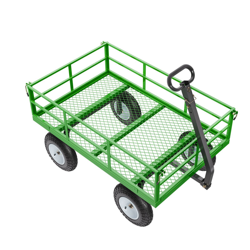 VEVOR Tērauda dārza ratiņi, 544 kg kravnesība, smagsvara modelis, 33 cm riepas