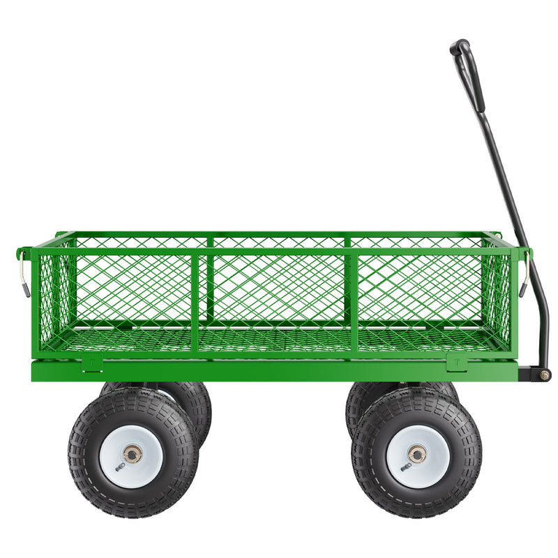 VEVOR Tērauda dārza ratiņi, 408 kg kravnesība, smagsvara modelis, 25 cm riepas