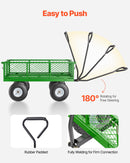 VEVOR Tērauda dārza ratiņi, 408 kg kravnesība, smagsvara modelis, 25 cm riepas