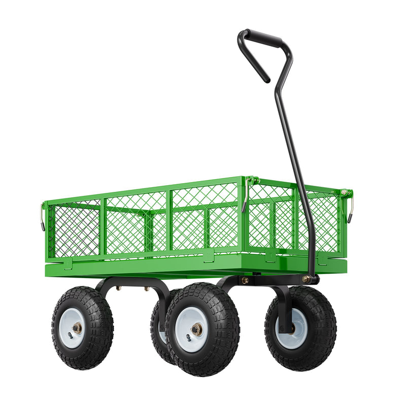 VEVOR Tērauda dārza ratiņi, 408 kg kravnesība, smagsvara modelis, 25 cm riepas