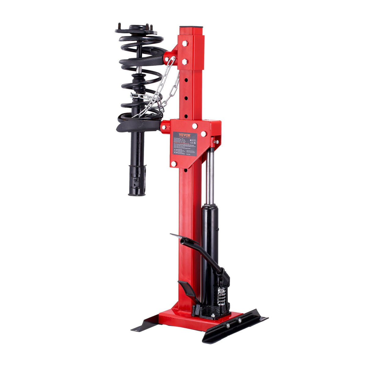 VEVOR Spring Compressor for Vehicle Suspension, 4.5 t Hydraulic Jack Capacity, 1 Tonne Nominal Compression Force, Coil Spring Compressor Tool for Car Suspension, Hydraulic Spring Compressor for Suspension Spring Removal