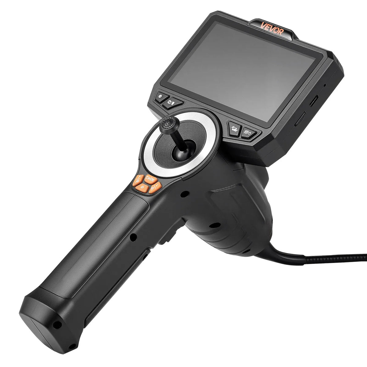 VEVORi liigendiga endoskoop valgustusega, 4-suunaline 360° boreskoop 6,2 mm sondiga, 1920 × 1080 Full HD kaameraga, 11,4 cm HD IPS-ekraaniga, 8× suumiga ja 1,5 m pikkuse kaabliga auto- ja mehaaniliste seadmete kontrollimiseks