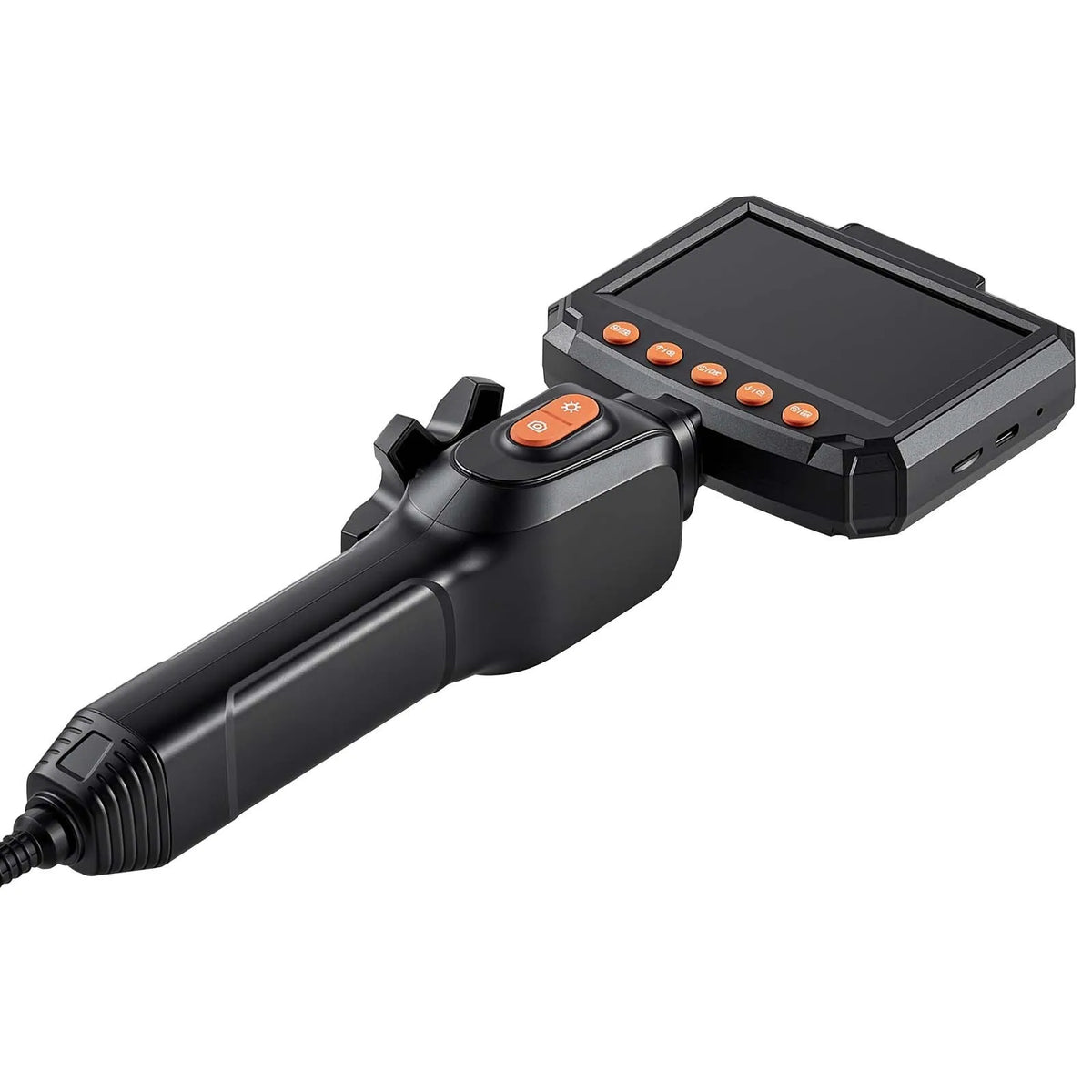 VEVORi liigendiga boreskoop 3,9 mm eriti õhukese sondiga, kahe suuna endoskoop valgustusega, 10,9 cm IPS-ekraan, 1280 × 720 HD-kaamera, 8× suumiga autodiagnostikaks ja kitsaste mehaaniliste sõlmede kontrollimiseks