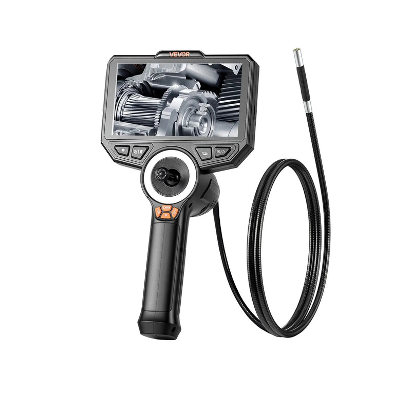 VEVOR artikulējamais endoskops ar apgaismojumu, 4 virzienu 360° boreskopa kamera, 6,2 mm zonde ar 1920 × 1080 Full HD izšķirtspēju, 15,2 cm HD IPS ekrāns, 7000 mAh akumulators un IP67 ūdensizturība auto un mehānisko iekārtu pārbaudei