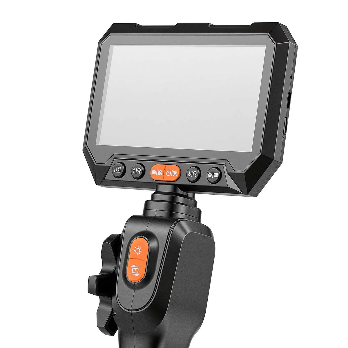 VEVORi kahe kaameraga liigendiga boreskoop valgustusega, kahesuunaline endoskoobi kaamera, 12,7 cm HD IPS jagatud ekraan, 8× suum, 8 + 1 LED-valgustit, IP67 veekindlus ja 1,5 m pikkune kaabel auto diagnostikaks ja torustike kontrollimiseks