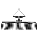 VEVOR piekabināms zāliena skarifikators, 1525 mm darba platums, ar 32 tērauda zariem, trīspunktu zāliena skarifikatora grābeklis ar stiprinājumiem traktoram, ainavu grābeklis dārzam, saimniecībai un zālienam