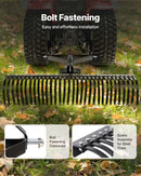 VEVOR piekabināms zāliena skarifikators, 1525 mm darba platums, ar 32 tērauda zariem, trīspunktu zāliena skarifikatora grābeklis ar stiprinājumiem traktoram, ainavu grābeklis dārzam, saimniecībai un zālienam