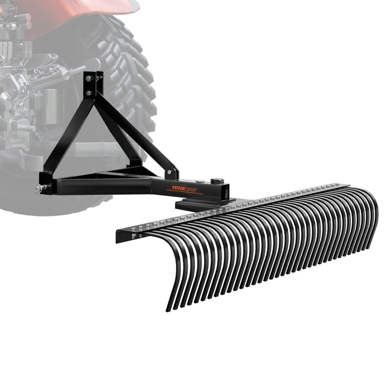 VEVOR velkamais zāliena skarifikators 1830 mm ar 3 punktu piekari un stiprinājumiem