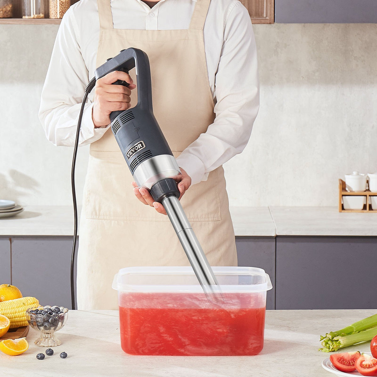 VEVOR Commercial Immersion Blender 500 W for Soups and Sauces