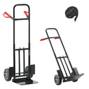 VEVOR rokas ratiņi, 272 kg celtspēja, pastiprinātas konstrukcijas ratiņi ar riteņiem un teleskopisku rokturi, pārnēsājami ratiņi ar nostiprināšanas siksnu pārvākšanās darbiem mājās, birojā, noliktavā un lielveikalā