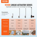VEVOR lineārais aktuators 12 V 30 cm smagas slodzes 6000 N 5 mm/s IP44 aizsardzība