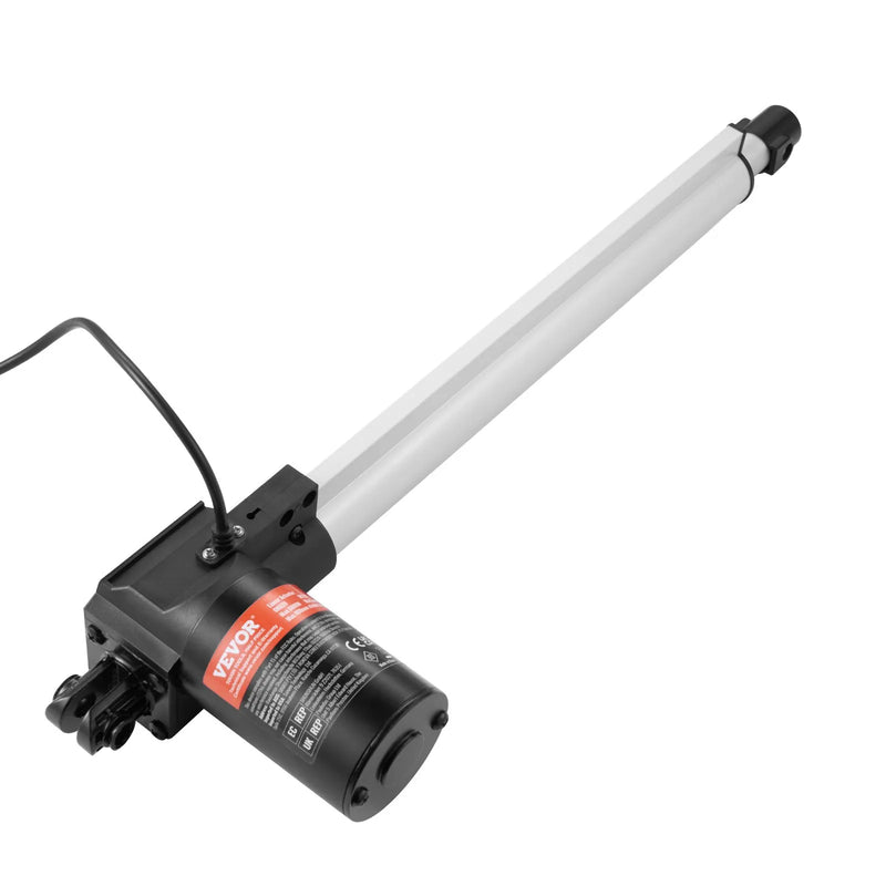 VEVOR lineārais aktuators 12 V 35,6 cm smagas slodzes 6000 N, 5 mm/s, IP44 aizsardzība